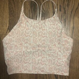 Old navy powersoft size large pink python print